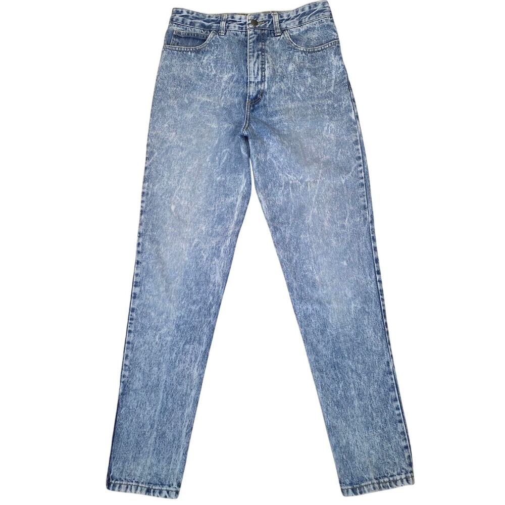 Vintage Guess by Georges Marciano Made  USA Acid Wash High Rise Tapered Jeans 32